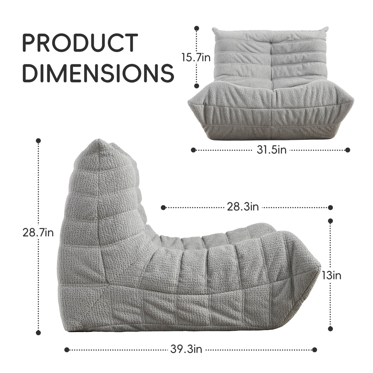 AIMSTYTO Bean Bag Chair