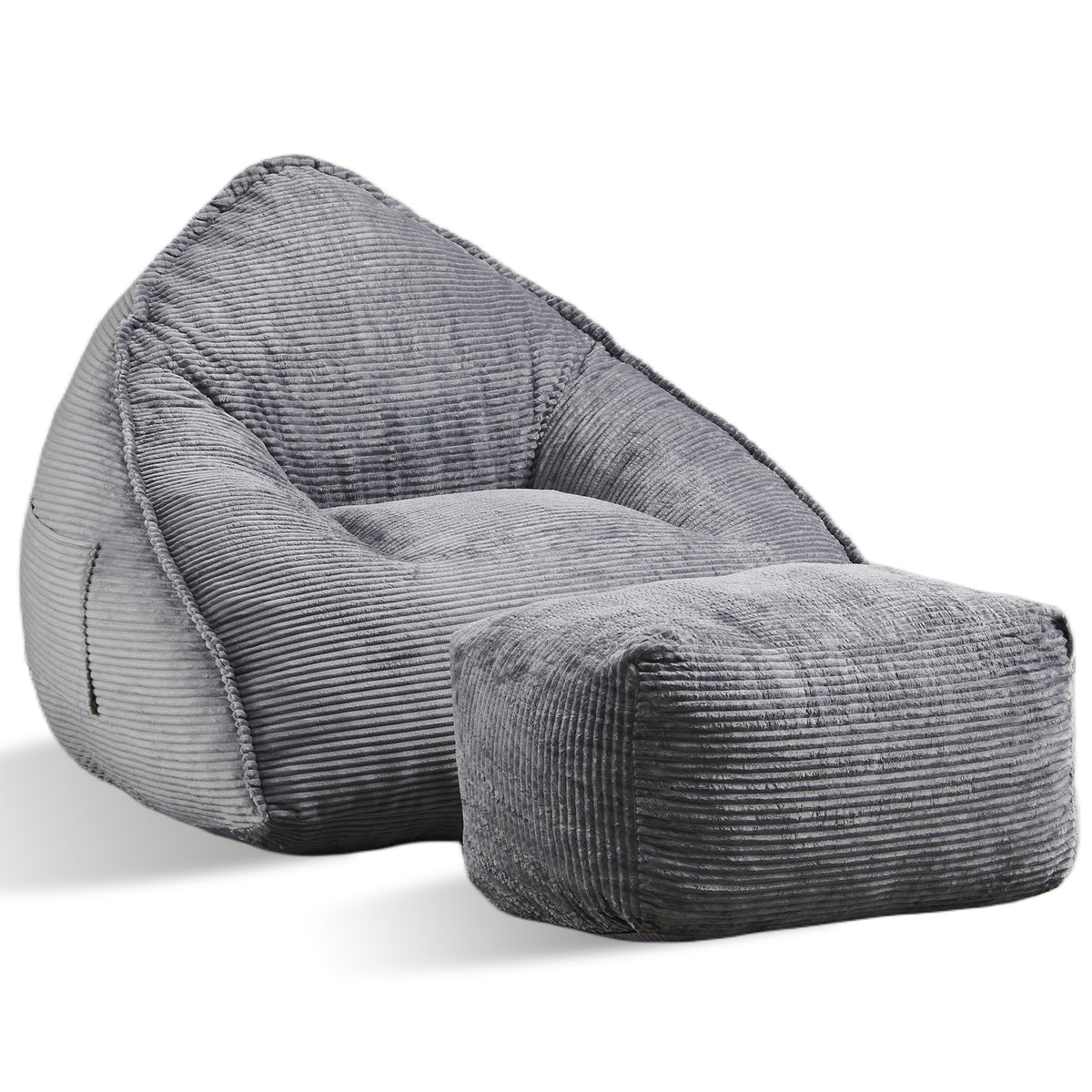 Cloud Bean Bag Chair with Ottoman for Adults