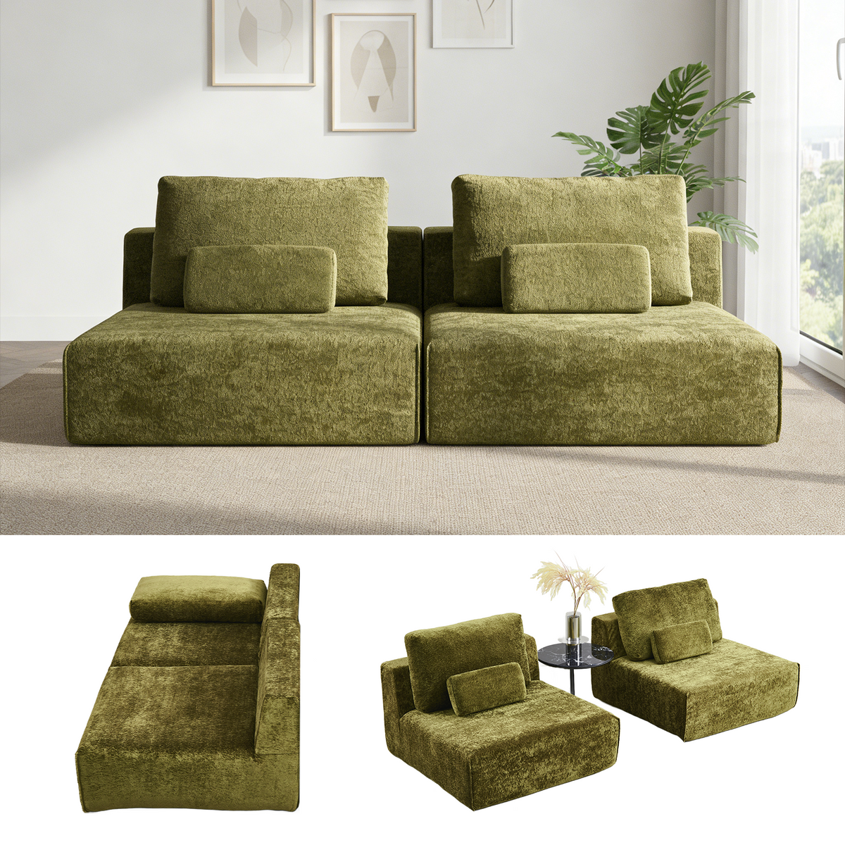 AIMSTYTO Modular Sectional Sofa Couch