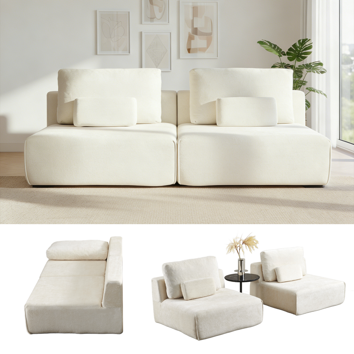AIMSTYTO Modular Sectional Sofa Couch