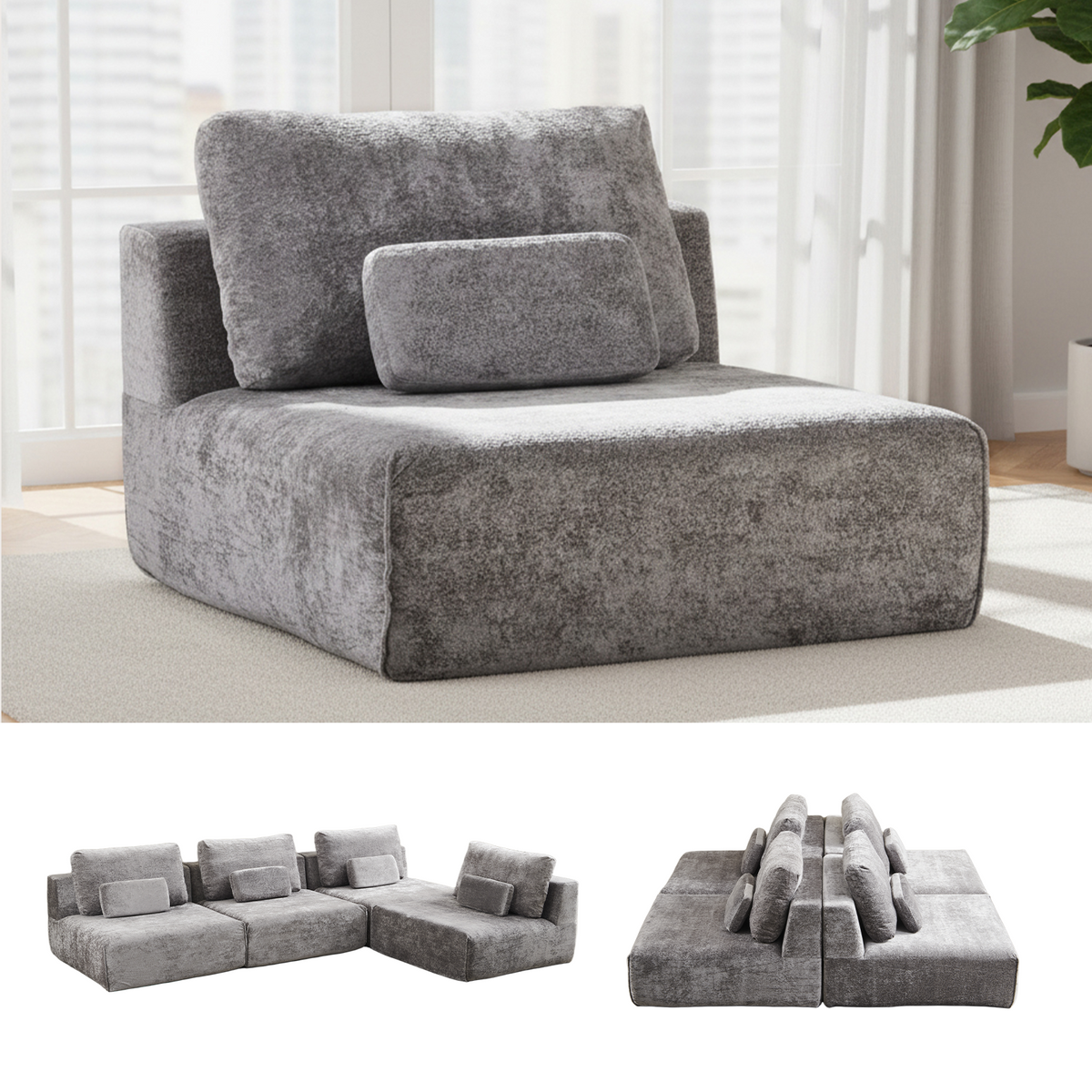 AIMSTYTO Modular Sectional Sofa Couch