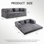 AIMSTYTO 5-in-1 Convertible Folding Sofa Bed